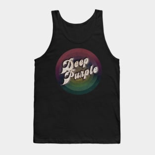 retro vintage circle Deep Purple Tank Top